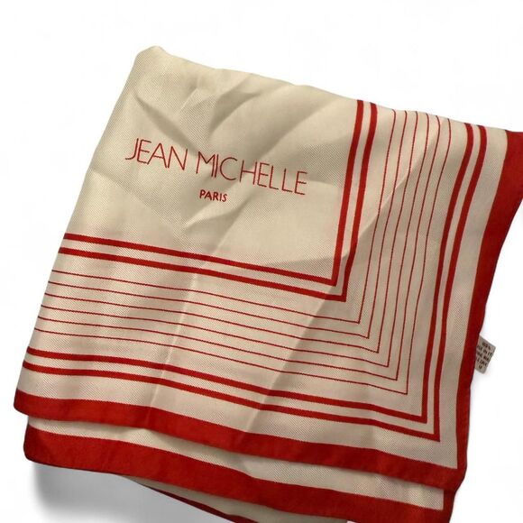 jean michelle Accessories - Jean Michelle Paris Red and white striped scarf
